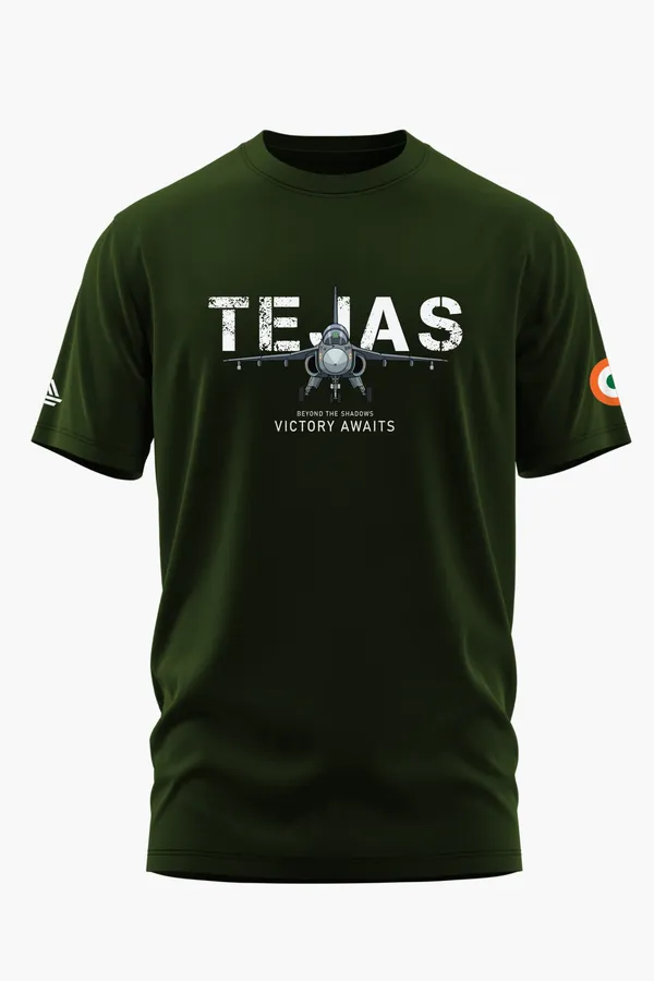 TEJAS_VICTORY_AWAITS_COTTON_T-SHIRT_-_Olive,_XXL