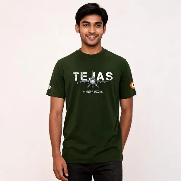 Olive_Cotton-Lycra_Regular_Fit_T-Shirt_For_Men