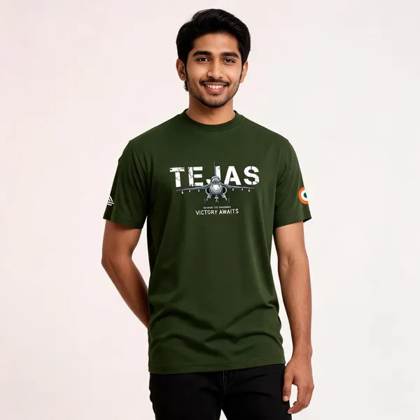 Olive_Cotton-Lycra_Regular_Fit_T-Shirt_For_Men