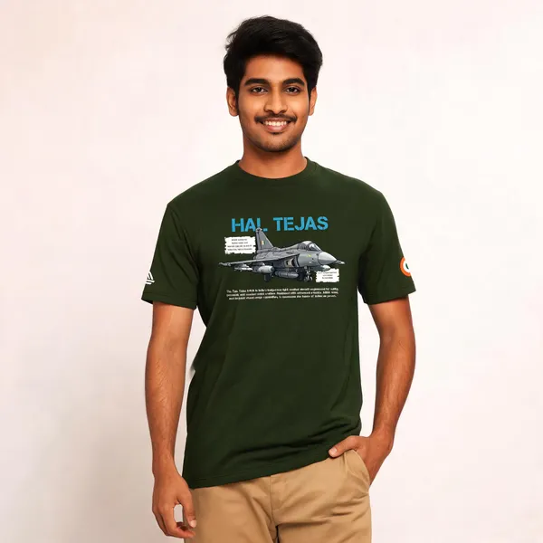 Olive_Cotton_Blend_Regular_Fit_Hal_Tejas_Mk1A_Graphic_T-Shirt_For_Men