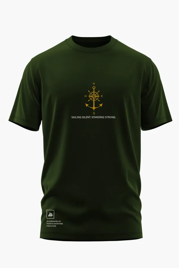 SILENT_SENTINEL_COTTON_T-SHIRT_-_Olive,_XL