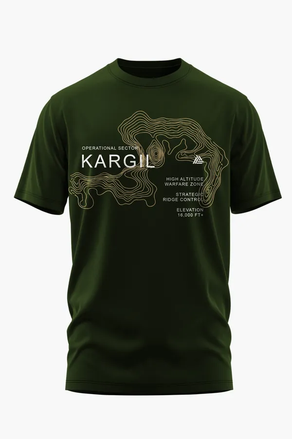 KARGIL_RIDGE_COTTON_T-SHIRT_-_Olive,_XXL