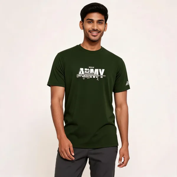 Olive_Cotton-Lycra_Regular_Fit_T-Shirt_For_Men