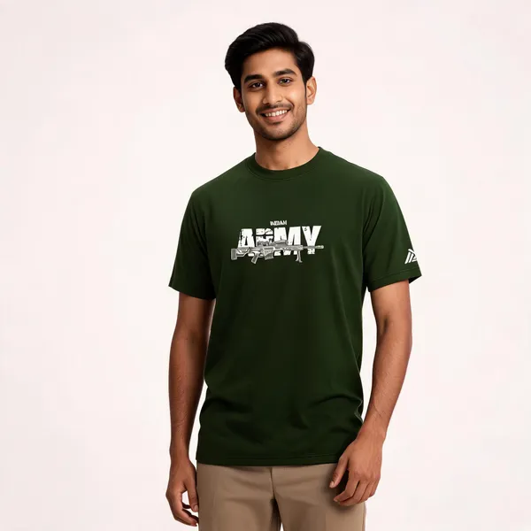 Olive_Cotton-Lycra_Regular_Fit_T-Shirt_For_Men