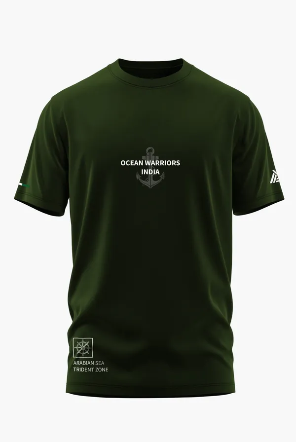 OCEAN_WARRIORS_OF_INDIA_COTTON_T-SHIRT_-_Olive,_XL