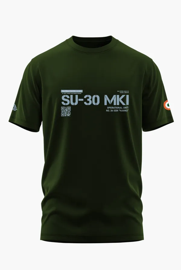 SU30_MKI-THE_HAWKS_COTTON_T-SHIRT_-_Olive,_XL