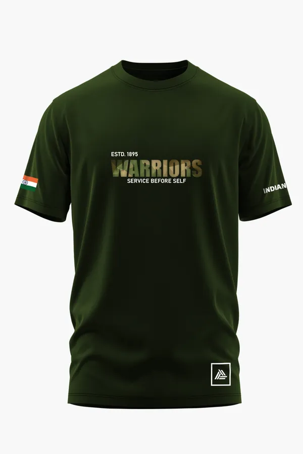 INDIAN_WARRIOR_PRIDE_COTTON_T-SHIRT_-_Olive,_XL