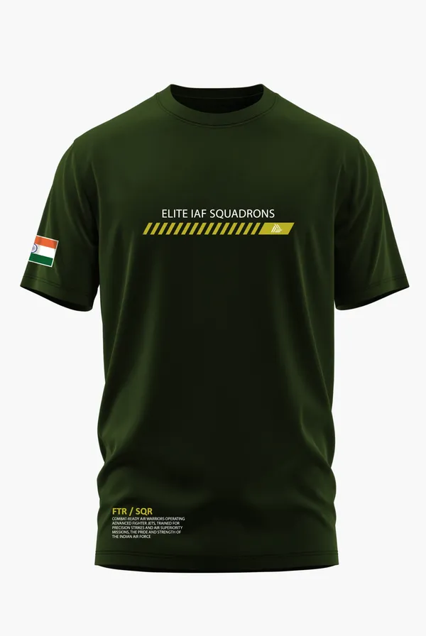 ELITE_IAF_SQUADRONS_COTTON_T-SHIRT_-_Olive,_XL