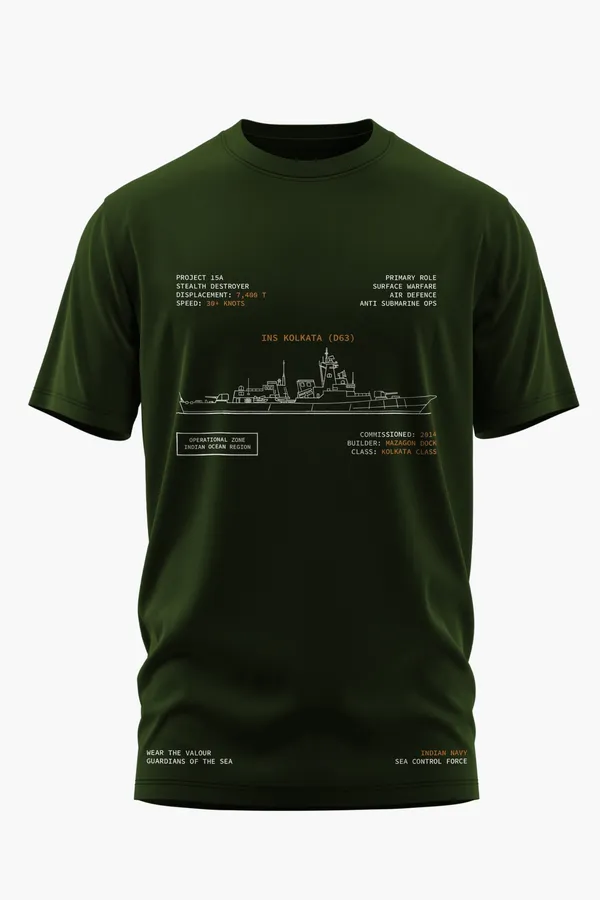 KOLKATA_CLASS_EDITION_COTTON_T-SHIRT_-_Olive,_XXL