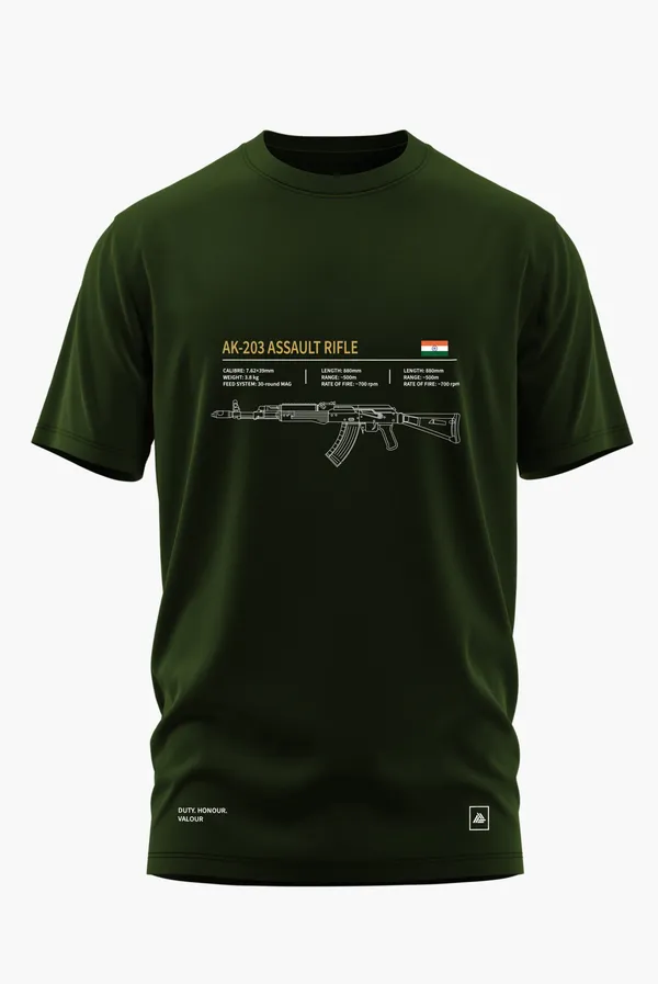 ASSAULT_RIFLE_COTTON_T-SHIRT_-_Olive,_XL