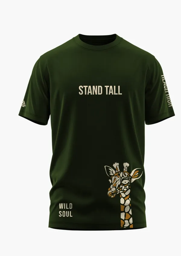 WILD_SOUL_COTTON_T-SHIRT_-_Olive,_XL