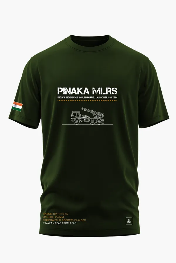 PINAKA_MULTIBARREL_LAUNCHER_COTTON_T-SHIRT_-_Olive,_XL