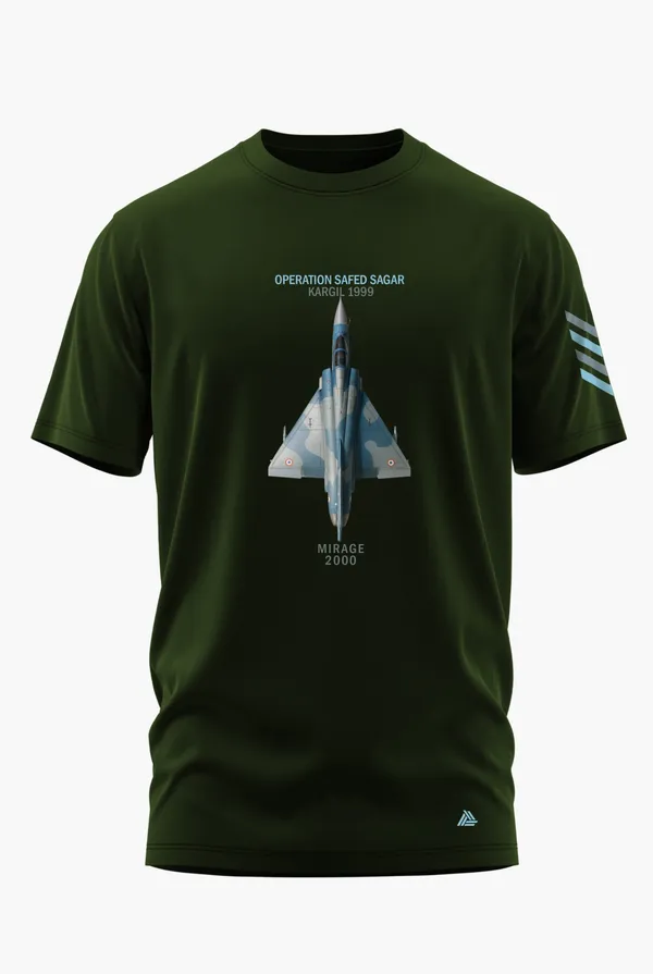 MIRAGE_2000_OP._SAFED_SAGAR_COTTON_T-SHIRT_-_Olive,_XL