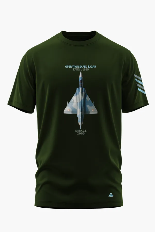 MIRAGE_2000_OP._SAFED_SAGAR_COTTON_T-SHIRT_-_Olive,_XL