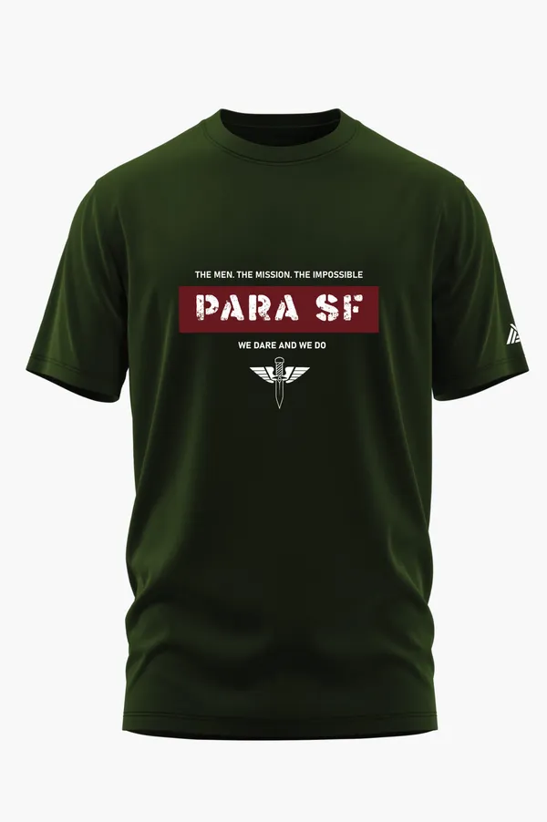 PARA_SF_WE_DARE_AND_WE_DO_COTTON_T-SHIRT_-_Olive,_XL