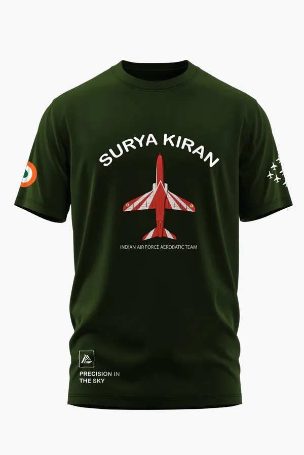 SURYA_KIRAN_AEROBATIC_TEAM_COTTON_T-SHIRT_-_Olive,_XL