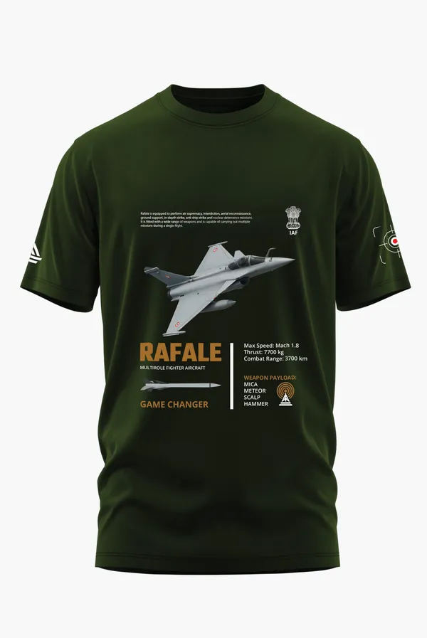 RAFALE_AIR_SUPREMACY_COTTON_T-SHIRT_-_Olive,_XL
