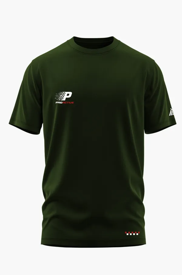 PROACTIVE_FULL_THROTTLED_COTTON_T-SHIRT_-_Olive,_XL
