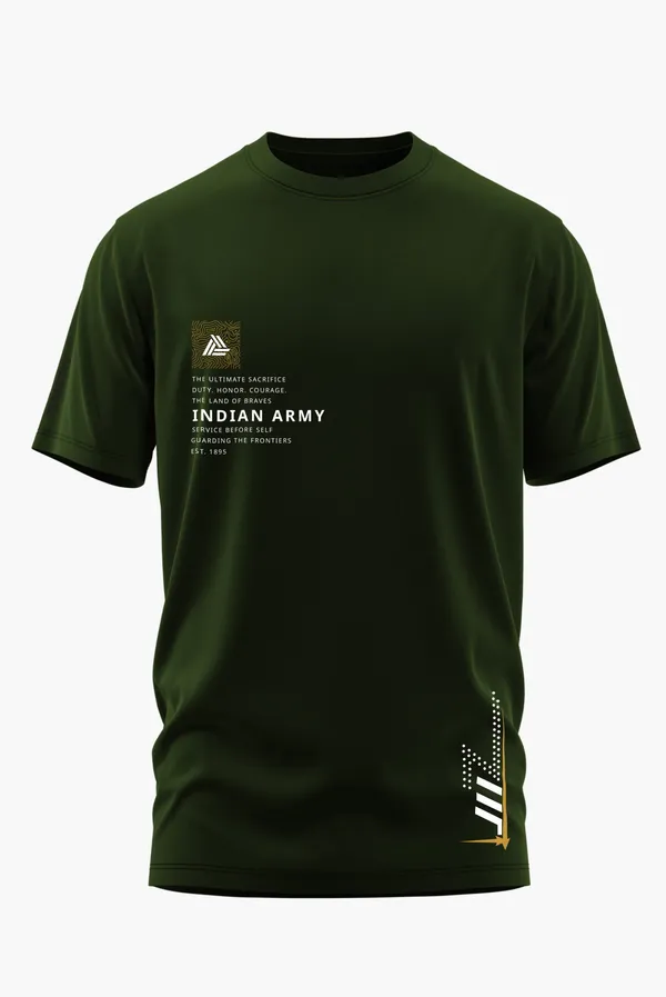 INDIAN_ARMY_FRONTIER_GUARD_COTTON_T-SHIRT_-_Olive,_XL