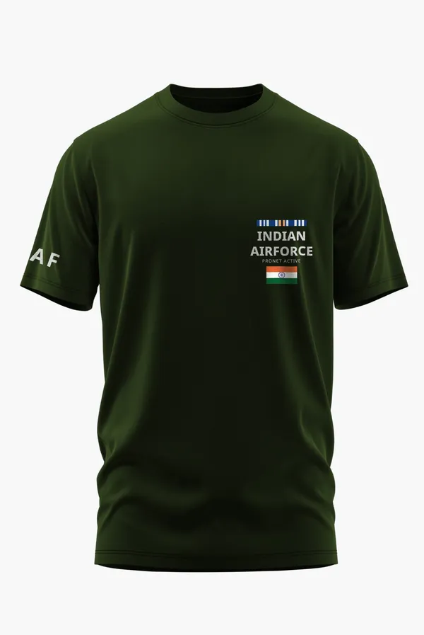 INDIAN_AIRFORCE_HONOR_BADGE_COTTON_T-SHIRT_-_Olive,_XL