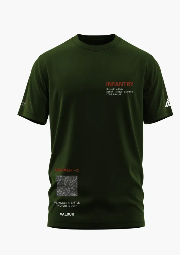 INFANTRY_STRENGTH_IN_UNITY_COTTON_T-SHIRT_-_Olive,_XL