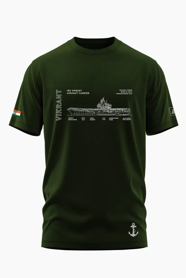 VIKRANT_CLASS_COTTON_T-SHIRT_-_Olive,_XXL