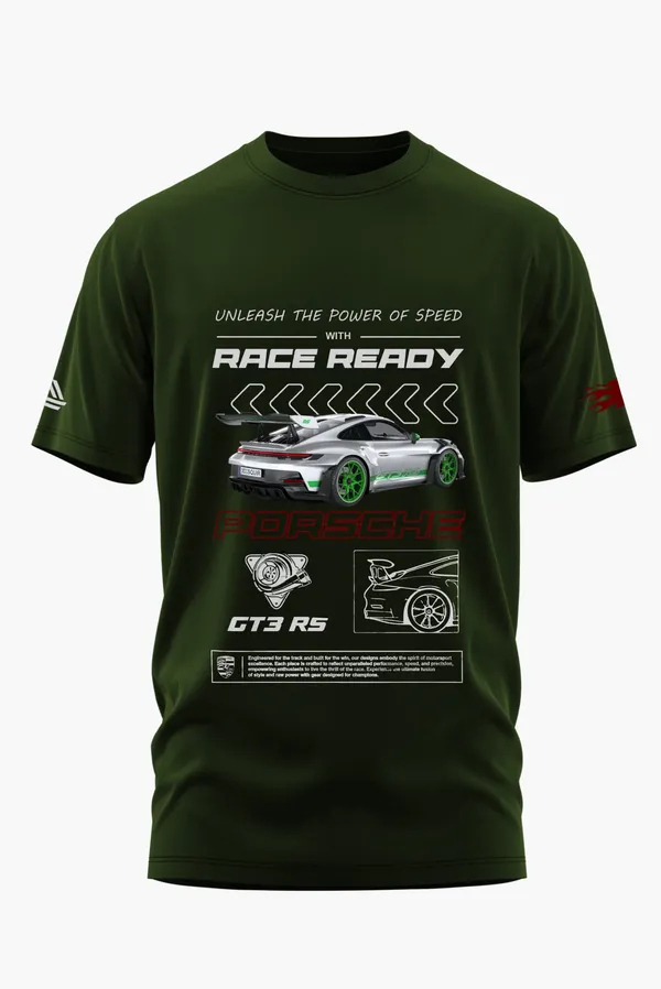 PORSCHE_RACE_READY_COTTON_T-SHIRT_-_Olive,_XL