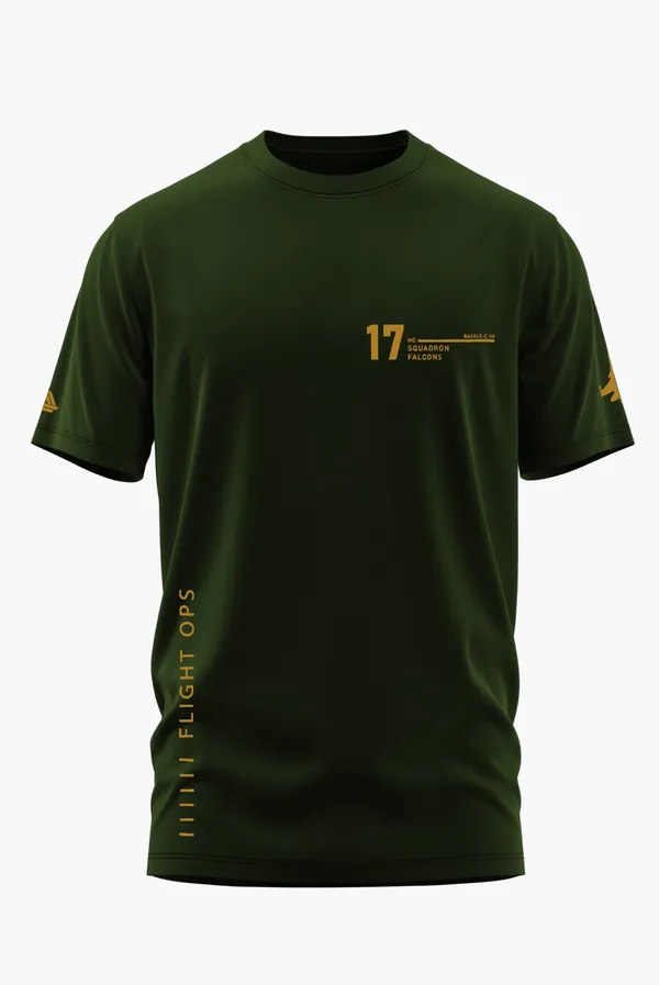 RAFALE_FLIGHT_OPS_COTTON_T-SHIRT_-_Olive,_XL