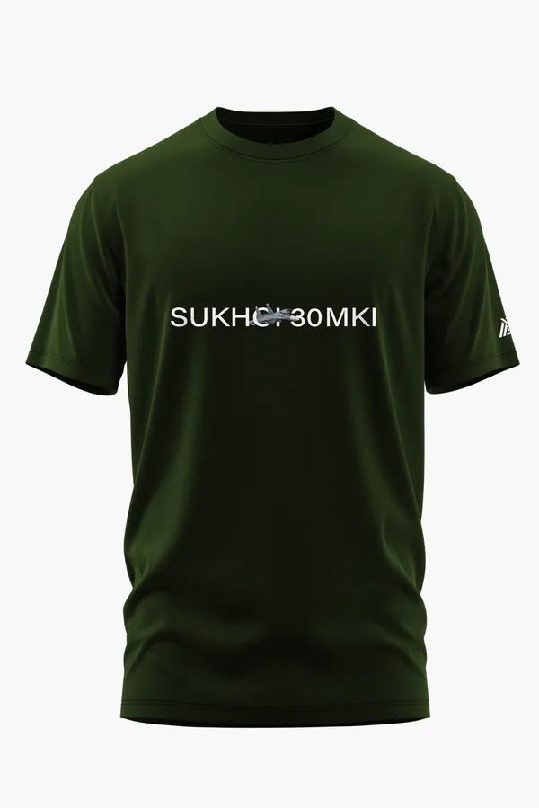 SU-30_MKI_IAF_STRIKE_COTTON_T-SHIRT_-_Olive,_XL