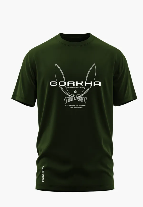 AIYO_GORKHALI_LEGACY_COTTON_T-SHIRT_-_Olive,_XL