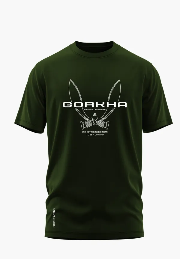 AIYO_GORKHALI_LEGACY_COTTON_T-SHIRT_-_Olive,_XL