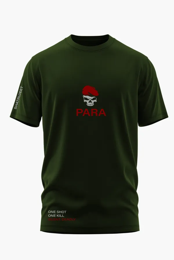 PARA_SHATRUJEET_COTTON_T-SHIRT_-_Olive,_XL