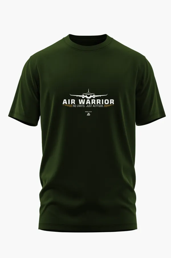 AIR_WARRIORS_NO_LIMITS_COTTON_T-SHIRT_-_Olive,_XL