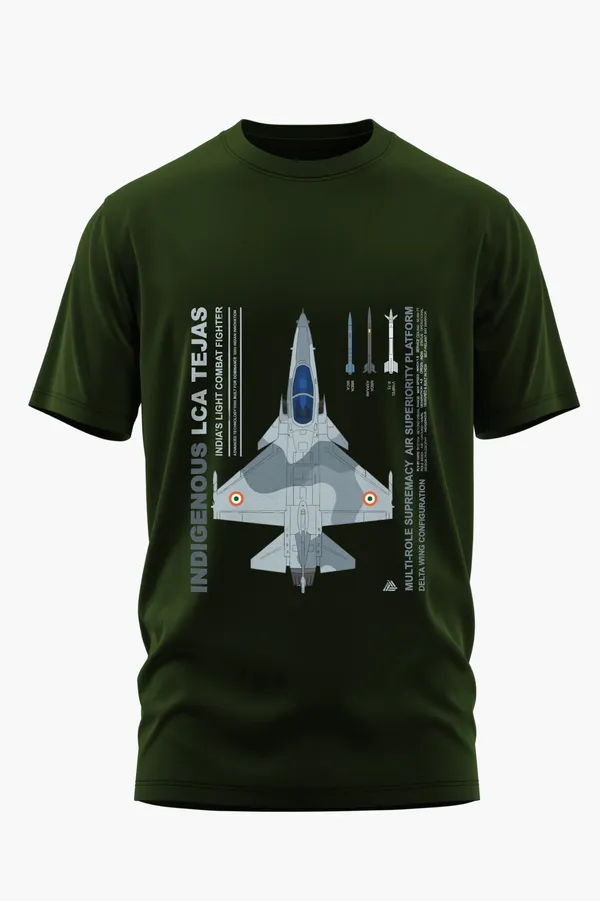 TEJAS_LIGHT_COMBAT_LEGEND_COTTON_T-SHIRT_-_Olive,_XL