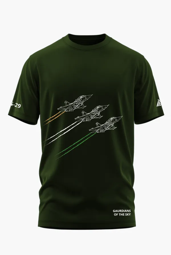 MIG-29_FORMATION_FLIGHT_COTTON_T-SHIRT_-_Olive,_XL