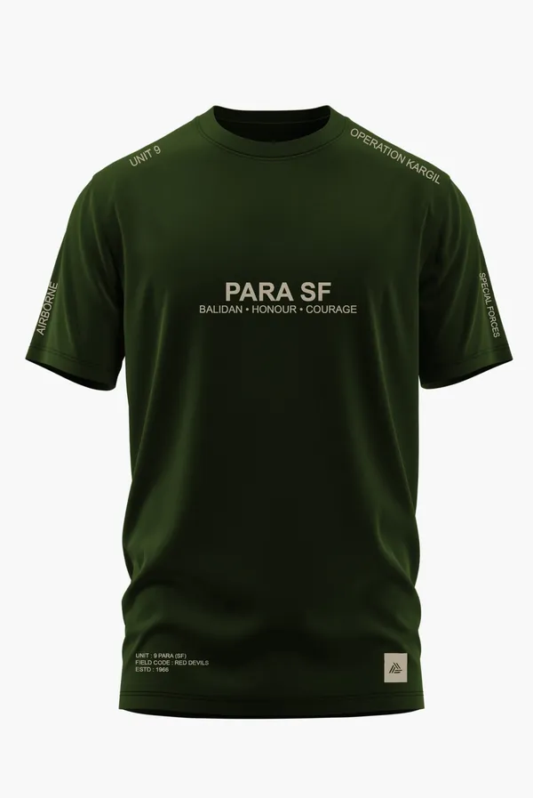 PARA_SF_RED_DEVILS_COTTON_T-SHIRT_-_Olive,_XL
