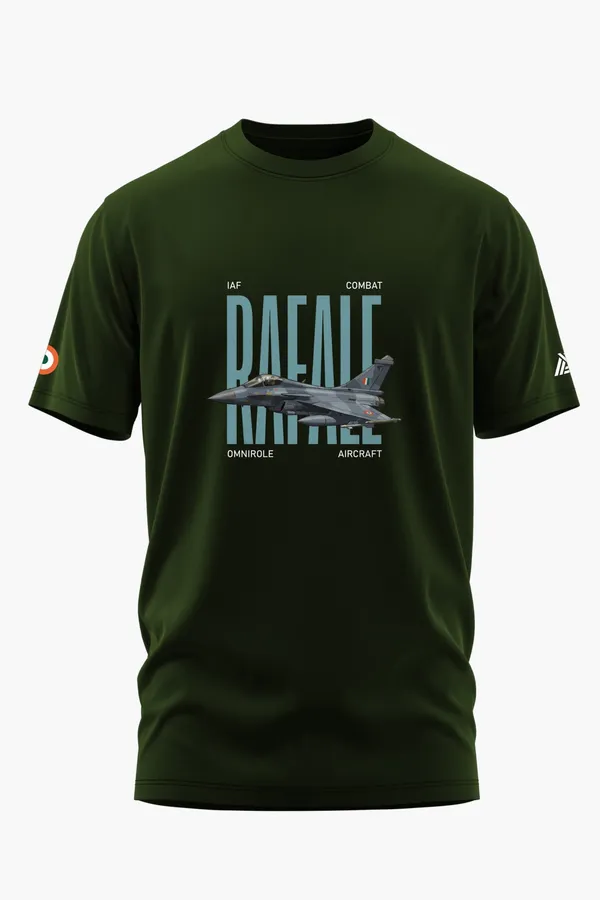RAFALE_COMBAT_AIRCRAFT_COTTON_T-SHIRT_-_Olive,_XL