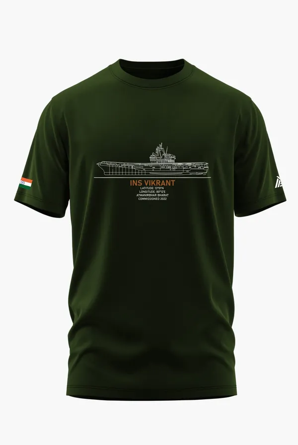 INS_VIKRANT_SEA_GIANT_COTTON_T-SHIRT_-_Olive,_XL