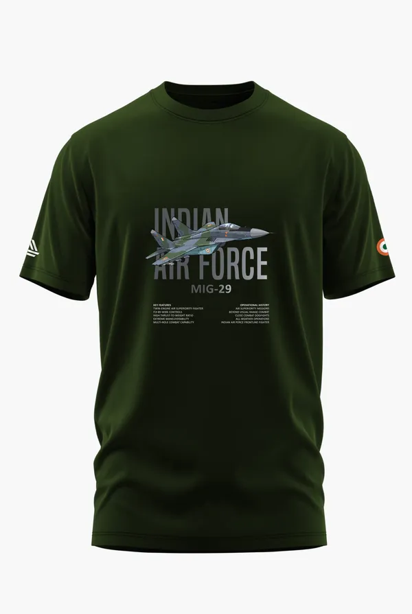MIG-29_COMBAT_FORCE_COTTON_T-SHIRT_-_Olive,_XL