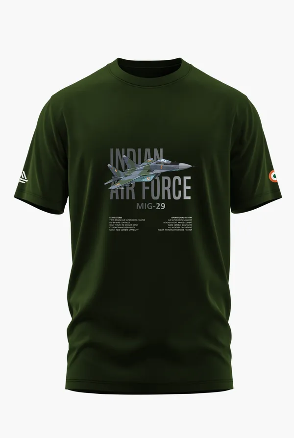 MIG-29_COMBAT_FORCE_COTTON_T-SHIRT_-_Olive,_XL
