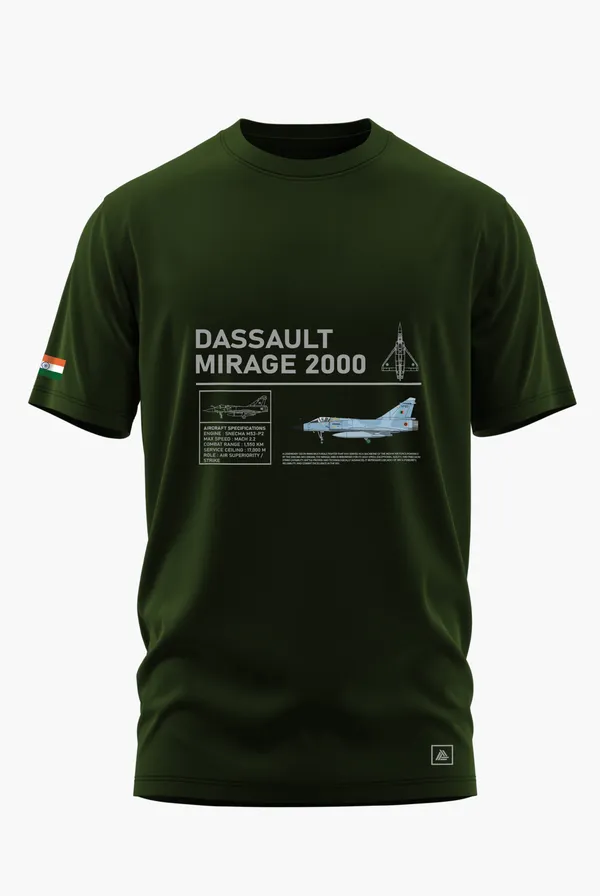 MIRAGE_2000_DEEP_STRIKE_COTTON_T-SHIRT_-_Olive,_XL