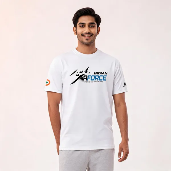 White_Cotton_Regular_Fit_Iaf_Avionics_Graphic_T-Shirt_For_Men