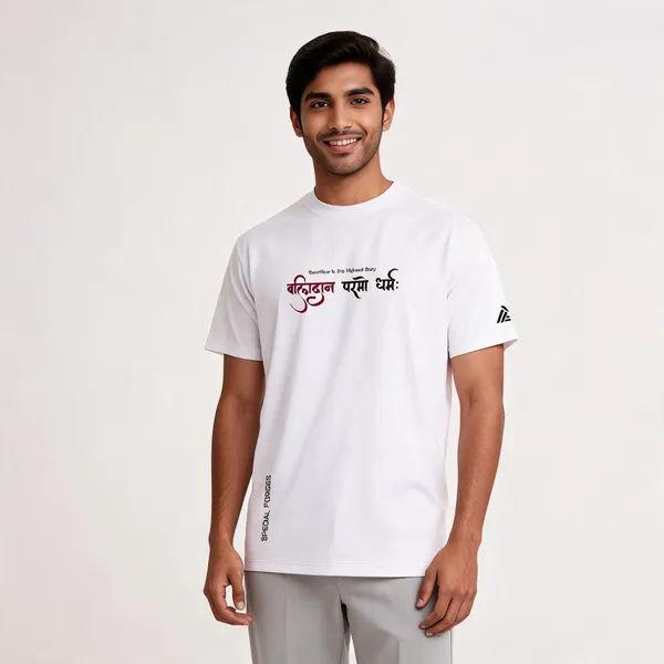 White_Cotton_Lycra_Regular_Fit_Balidan_Paramo_Dharma_T-Shirt_For_Men