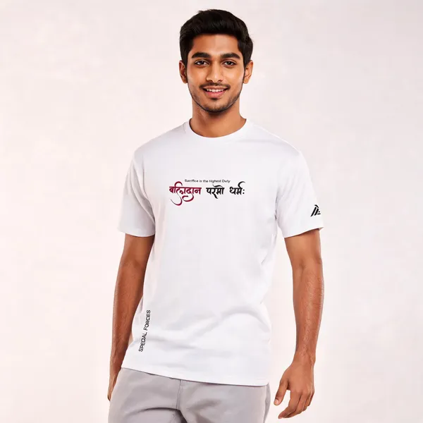 White_Cotton_Lycra_Regular_Fit_Balidan_Paramo_Dharma_T-Shirt_For_Men