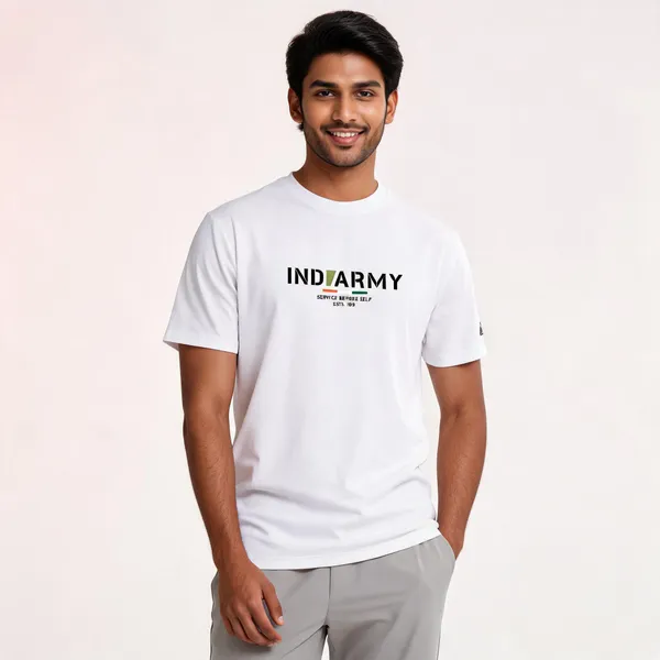 White_Cotton_Blend_Regular_Fit_Graphic_T-Shirt_For_Men