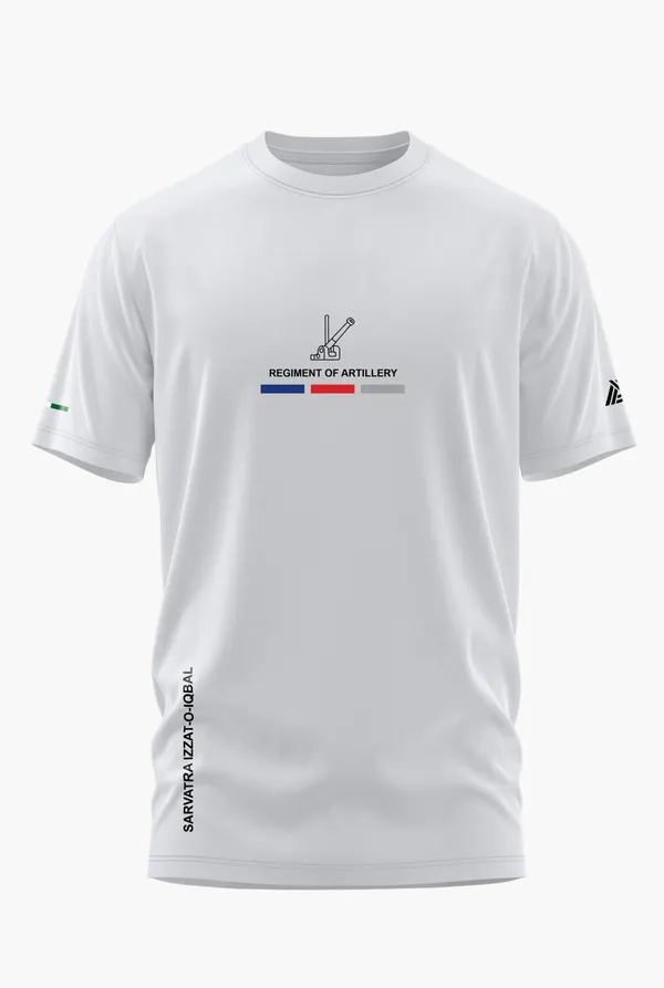 REGIMENT_OF_ARTILLERY_GUNNERS_PRIDE_COTTON_T-SHIRT_-_White,_XL