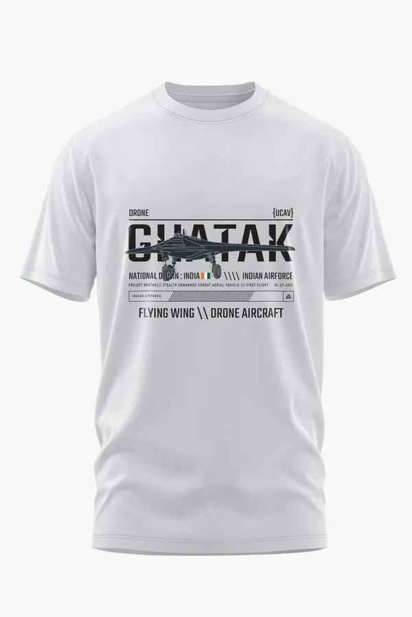 GHATAK_DRONE_COTTON_T-SHIRT_-_White,_XL