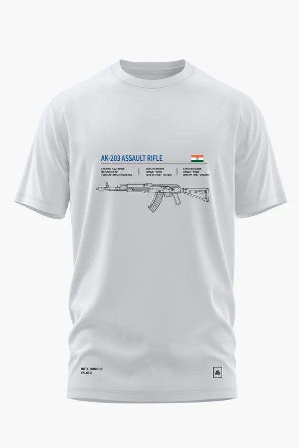 ASSAULT_RIFLE_COTTON_T-SHIRT_-_White,_XL
