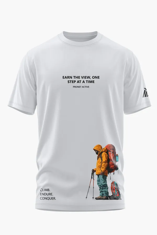 EARN_THE_VIEW_COTTON_T-SHIRT_-_White,_XL