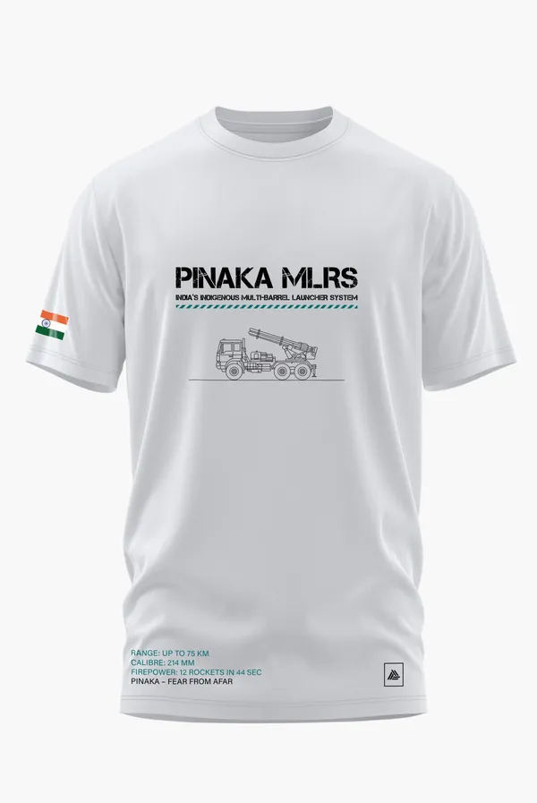 PINAKA_MULTIBARREL_LAUNCHER_COTTON_T-SHIRT_-_White,_XL